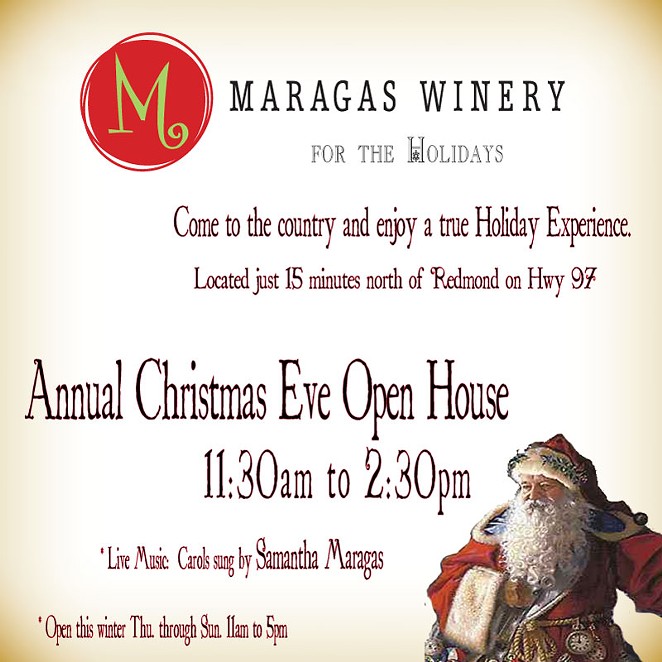 Maragas Winery Christmas Eve Open House