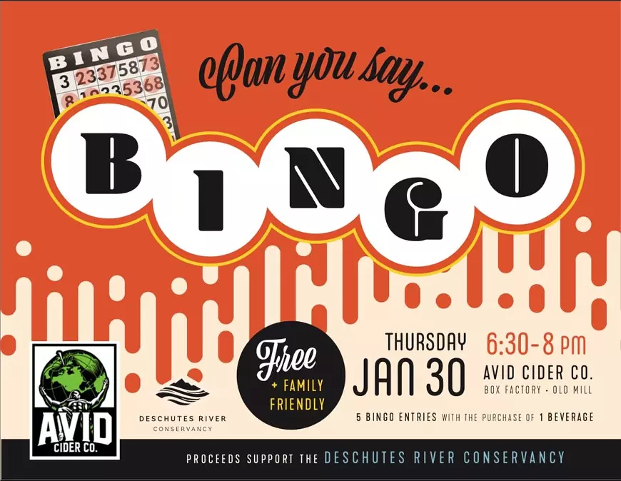 BINGO with Avid Cider + the Deschutes River Conservancy