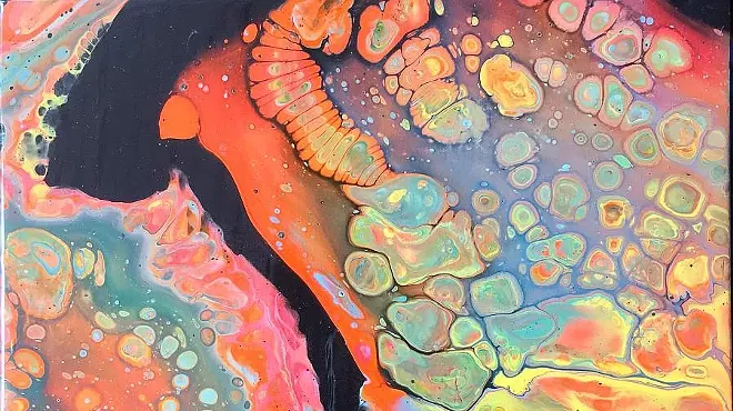 Image: Acrylic Pour Painting
