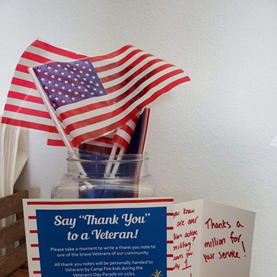 Thank you bins are placed at coffee shops around Bend