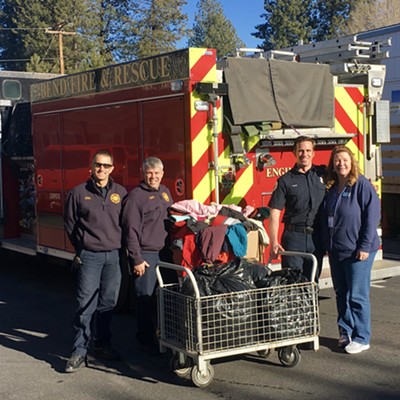 Bend Fire Collecting Warm Clothes