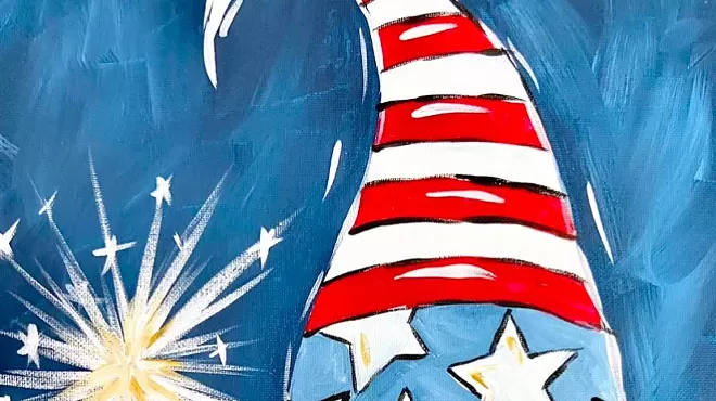 Image: 4th of July Gnome Paint Party