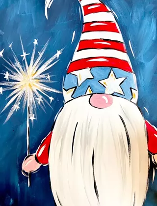 Image: 4th of July Gnome Paint Party
