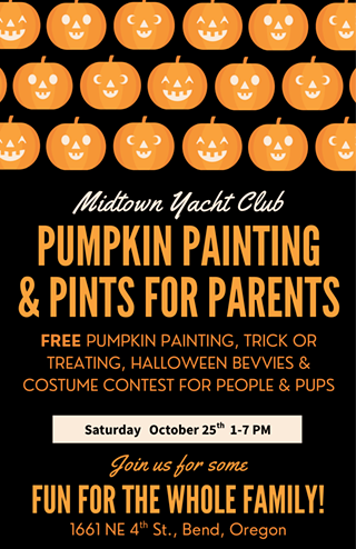 Image: 5th Annual Pumpkin Painting & Pints for Parents