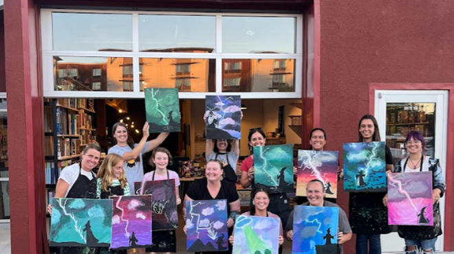 Image: Adult Slightly Nerdy Paint Night at Modern Games
