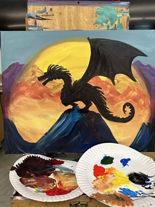 Image: Adult Slightly Nerdy Paint Nights at Modern Games