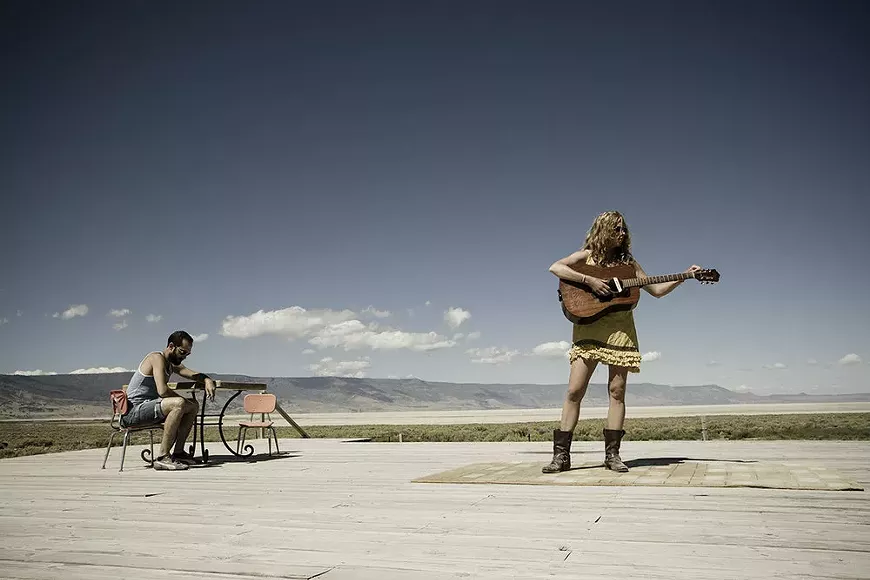 Alicia Viani and Mark Karwan