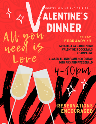 Image: All You Need is Love - Valentine's Dinner and Music at Portello
