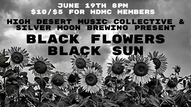 Image: An Evening with Black Flowers Black Sun