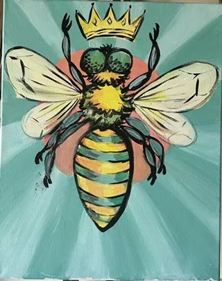 Image: An Evening with Let's Paint and Sage + Honey Spa - Bee Radiant!