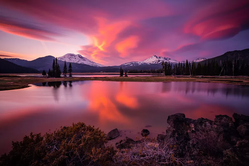 Sparks Lake Sunset - By James Parsons of Extreme Oregon