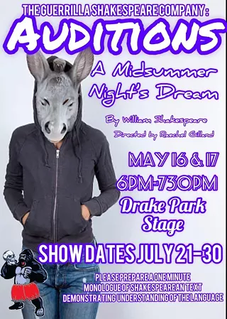 Image: Auditions for Midsummer Night's Dream