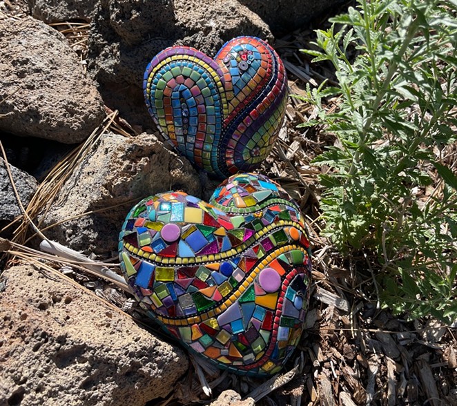 3D Garden Hearts