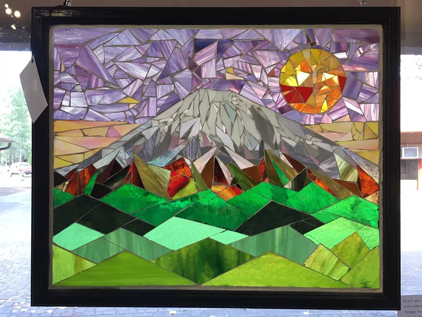 Bachelor Majesty glass-on-glass mosaic