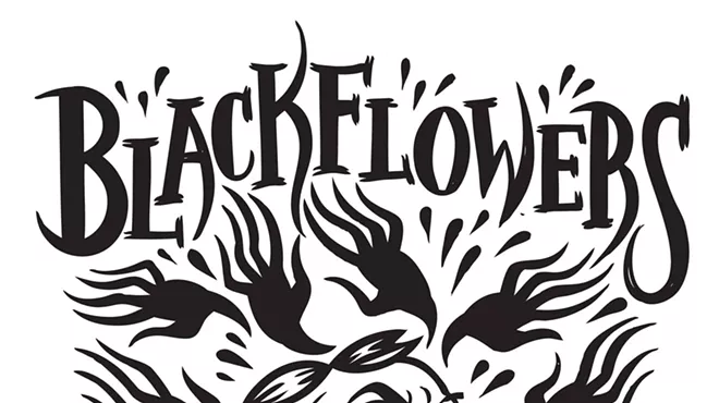 Image: Blackflowers Blacksun and Trippy Lights light show.