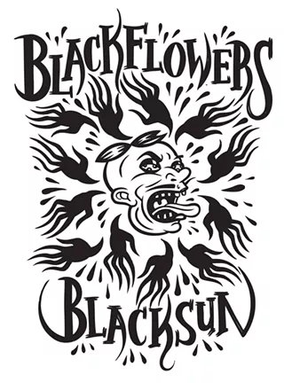 Image: Blackflowers Blacksun and Trippy Lights light show.