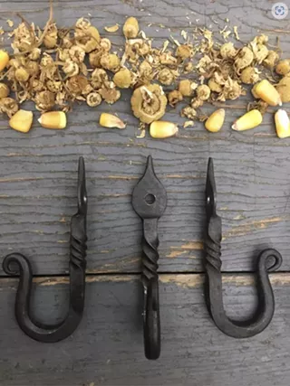 Image: Blacksmithing 101 - Make a Set of Forged Wall Hooks