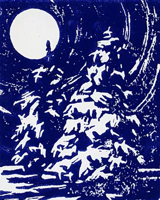 Image: Block Printing: Holiday Cards