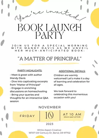 Image: Book Launch Party - &ldquo;A Matter of Principal&rdquo;