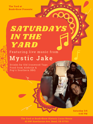Image: Bunk+Brew Presents: Saturdays in the Yard with Mystic Jake - Live Music!