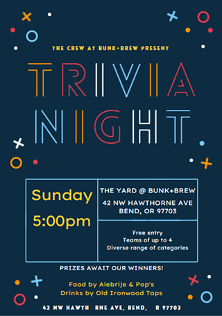 Image: Bunk+Brew Presents: Trivia Night