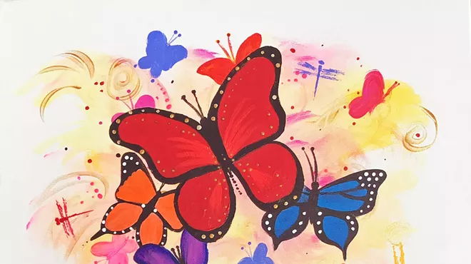 Image: Butterfly Paint Night!