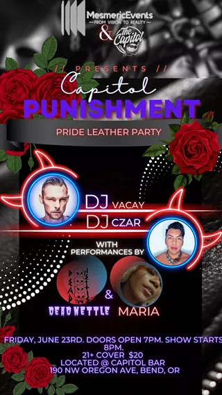 Image: Capitol Punishment - Pride Leather Party