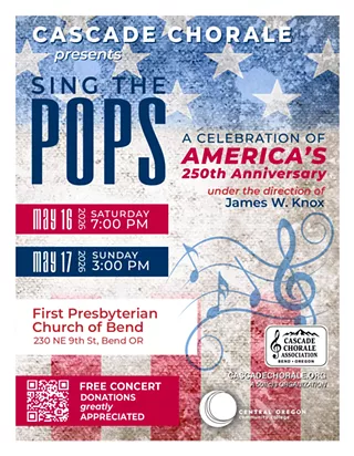 Image: Cascade Chorale Presents &ldquo;Sing the POPS&rdquo; &ndash; A Patriotic Celebration of America&rsquo;s 250th Anniversary