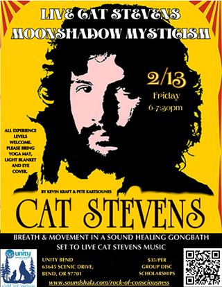 Image: Cat Stevens Moonshadow Mysticism - Live Cat Stevens Music, Movement & Soundbath