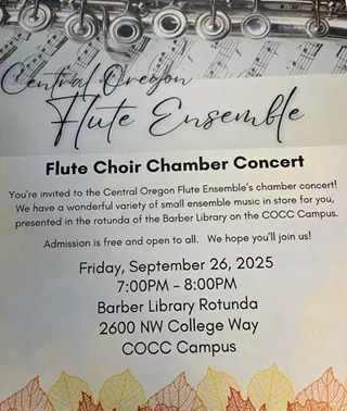 Image: Central Oregon Flute Ensemble: Flute Choir Chamber Concert