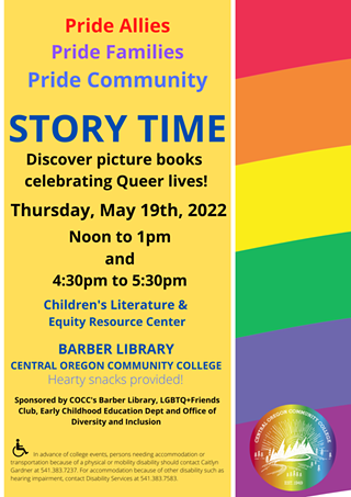 Children's Literature & Equity Resource Center Pride Story Time