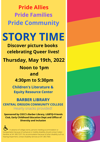 Image: Children's Literature & Equity Resource Center Pride Story Time