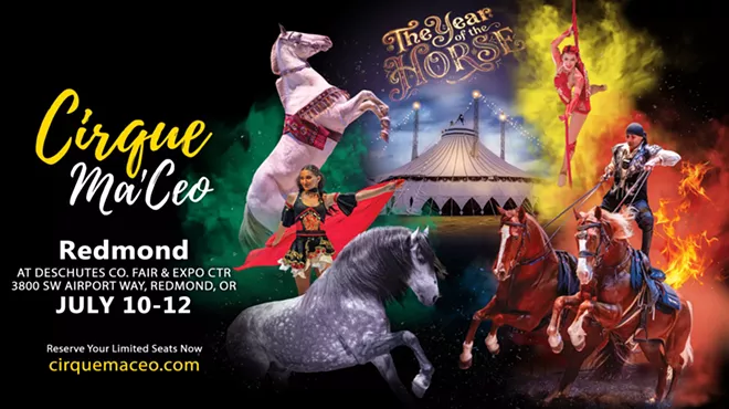 Image: Cirque Ma'Ceo LIVE in Redmond OR &bull; July 10 - 12, 2026