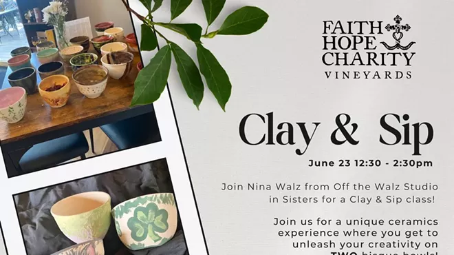 Image: Clay & Sip with Nina Walz - 12:30pm