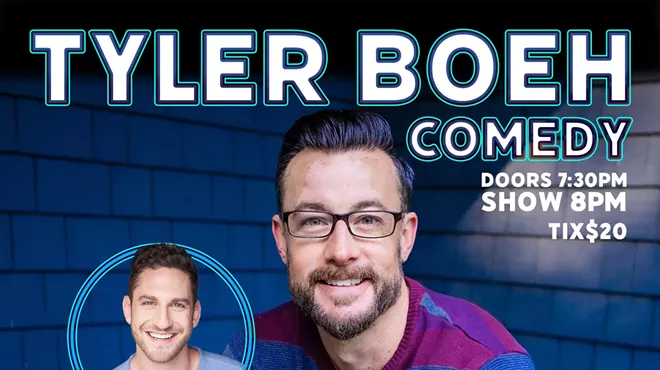 Image: Comedian Tyler Boeh at Open Space Bend