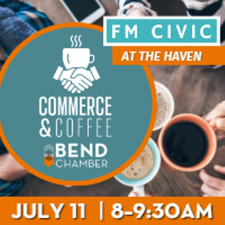Image: Commerce and Coffee, hosted by FM Civic at Haven Coworking