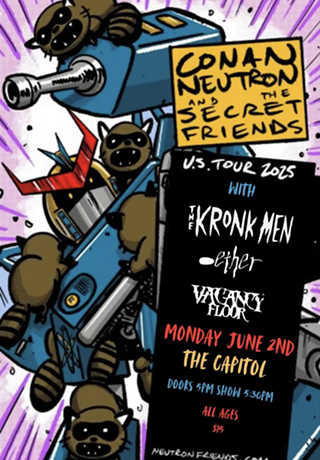 Image: Conan Neutron & the Secret Friends, the Kronk Men, -ether + Vacancy Floor