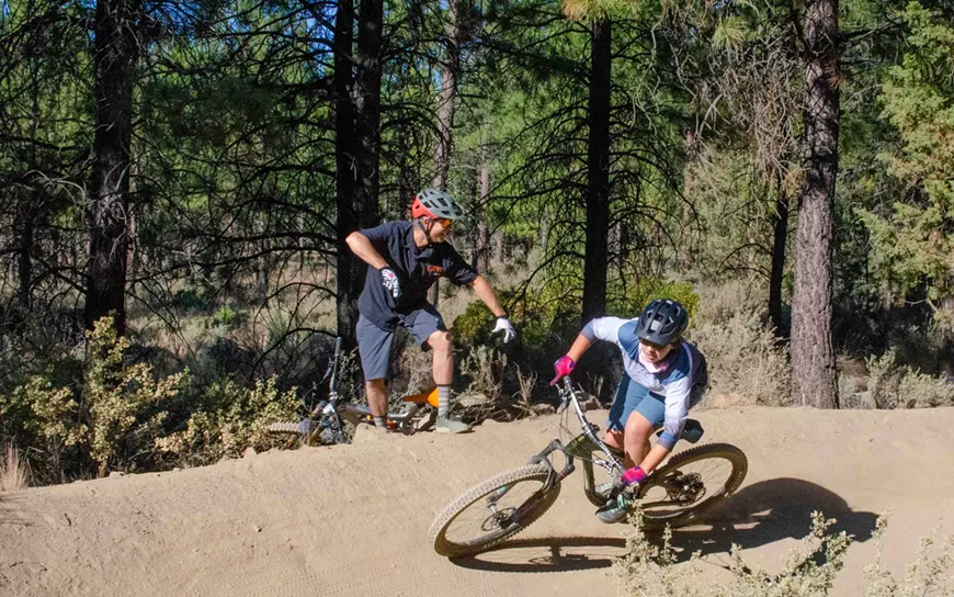 Learn Cornering & Switchbacks with Grit Clinics Professional MTB Skills Instructors