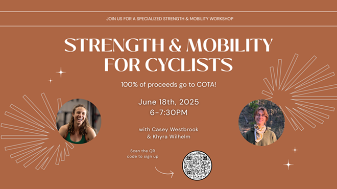 Image: COTA Fundraiser: Strength & Mobility for Cyclists Workshop