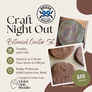 Image: Craft Night Out at Bridge 99 Brewery - Stonewear Coaster Set