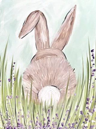 Image: Cute Bunny Paint Party