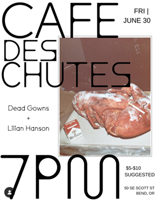 Image: Dead Gowns and Lilian Hansen on the Patio