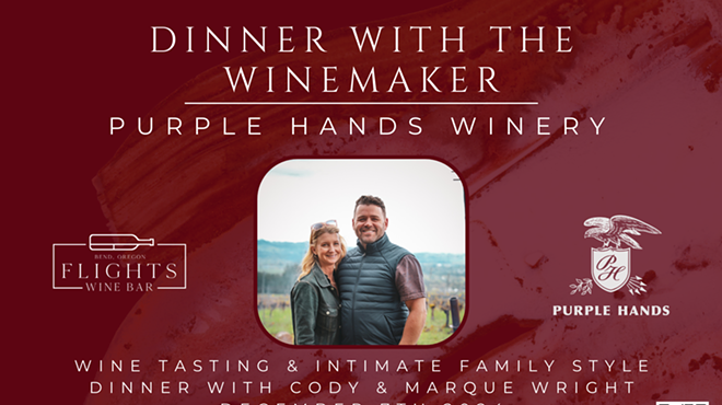 Image: Dinner with the Winemaker: Purple Hands Winery