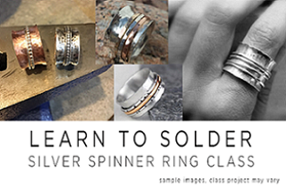 DIY-Copper Spinner Rings With Sterling Silver Upgrade Option