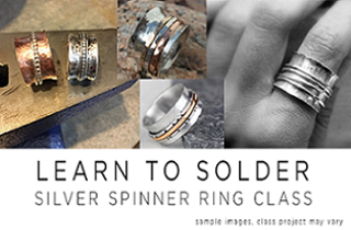 Image: DIY-Copper Spinner Rings With Sterling Silver Upgrade Option
