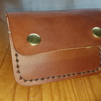 DIY- Leather Flap Wallet