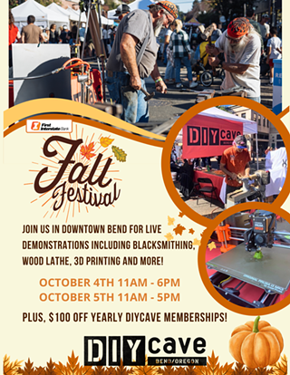 Image: DIYcave at Bend's Downtown Fall Festival