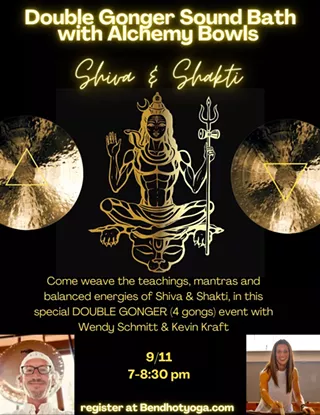 Image: Double Gonger Sound Bath with Alchemy Bowls
