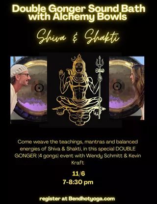 Image: Double Gonger Sound Bath with Alchemy Bowls