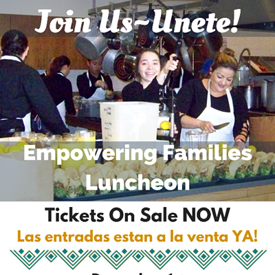 Hola Restaurant employees dish up the food for the Empowering Families Luncheon